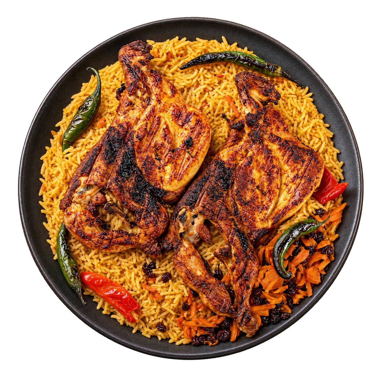 دجاج على الفحم(حبة )