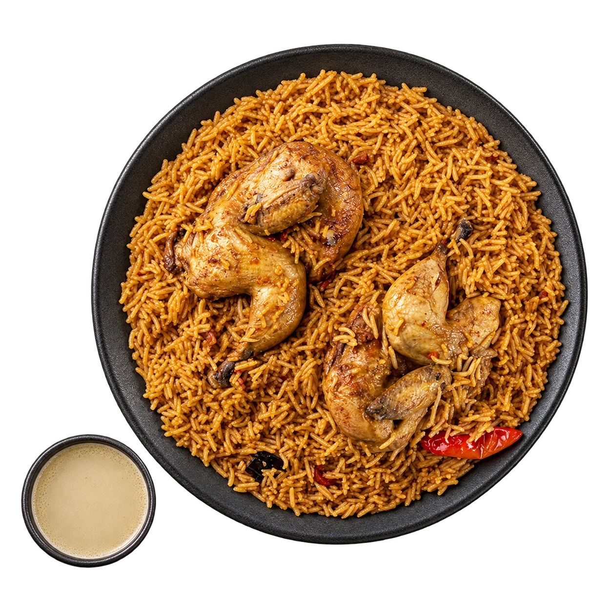 دجاج مضغوط مع الرز( حبة )