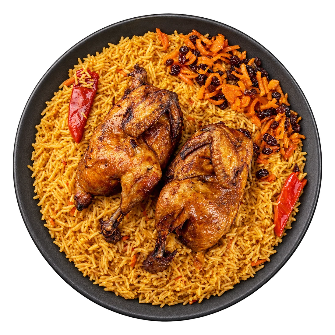 دجاج كبسة مع الرز(حبة )
