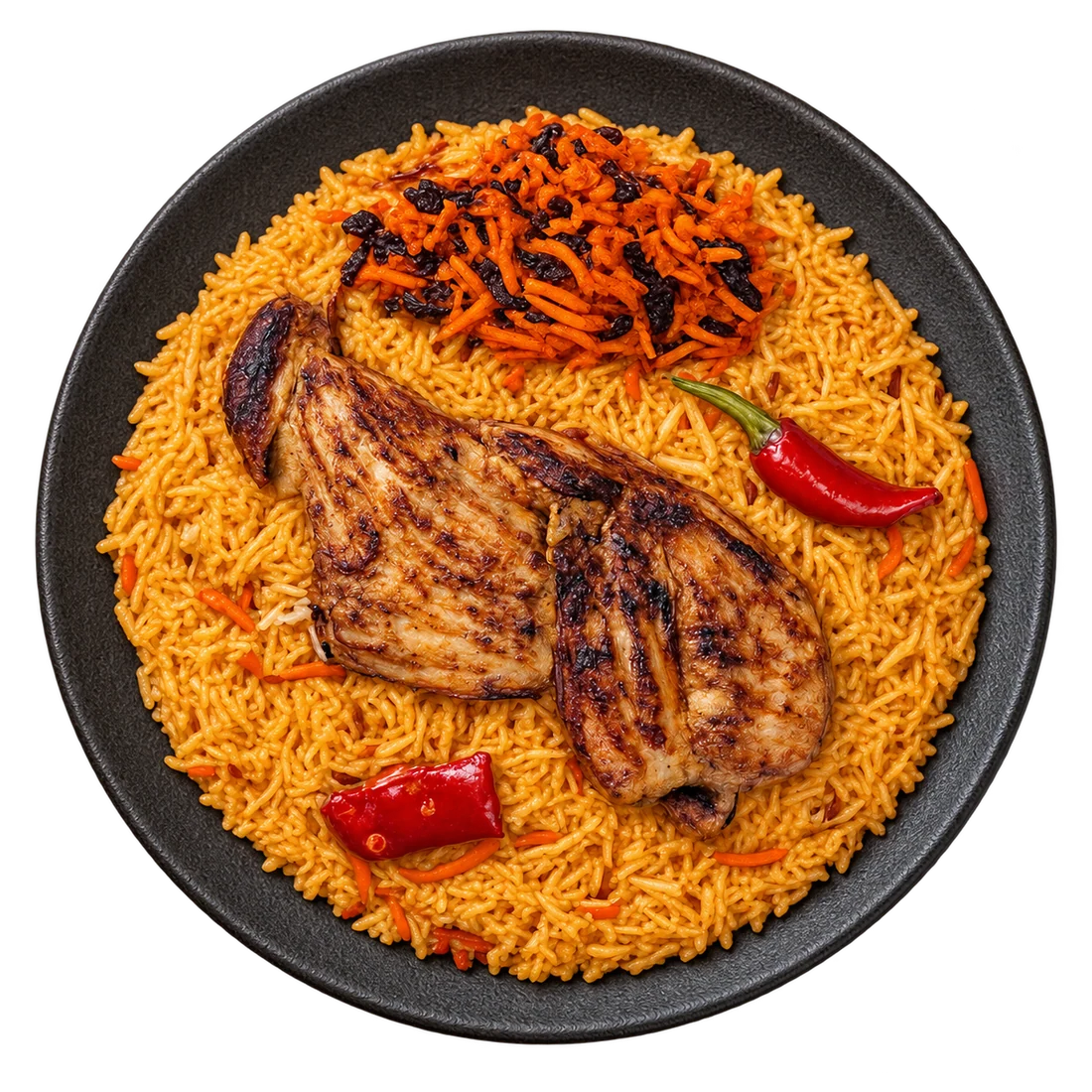 دجاج على الفحم (نص حبة)