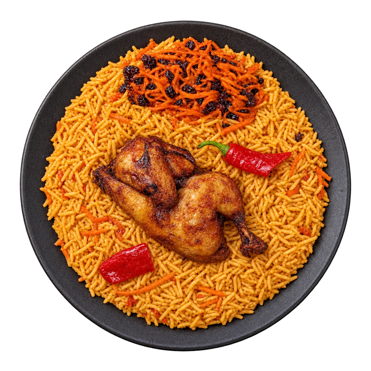 دجاج كبسة مع الرز (نص حبة )